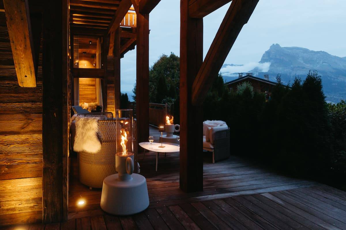 Otoctone Vue Mont-Blanc -Terrasse 